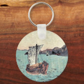 Zeilboten en de berg Fuji door Yamamoto, Shokoku Sleutelhanger (Voorkant)