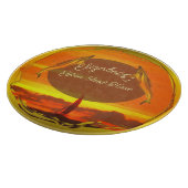 Zeilboten en dolfijnen - Zonneet 1300 Snijplank (Hoek)