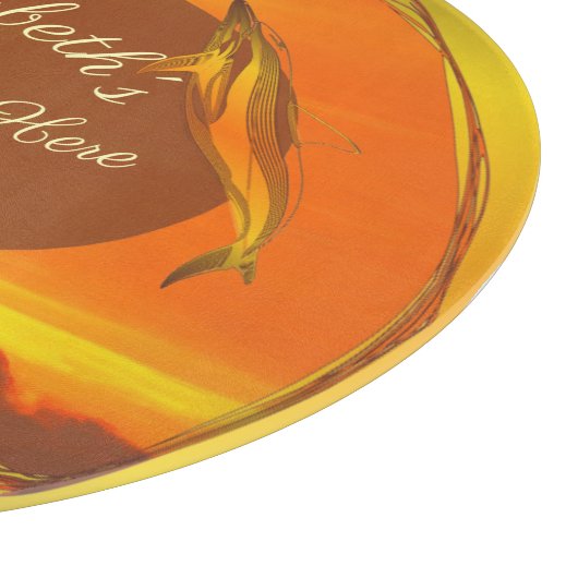 Zeilboten en dolfijnen - Zonneet 1300 Snijplank (Hoek)