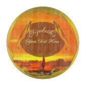 Zeilboten en dolfijnen - Zonneet 1300 Snijplank (Voorkant)