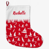 Zeilboten en Jachten Nautisch Grote Kerstsok (Voorkant)