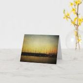 Zeilboten en Sunrise kaart (Gele Bloem)