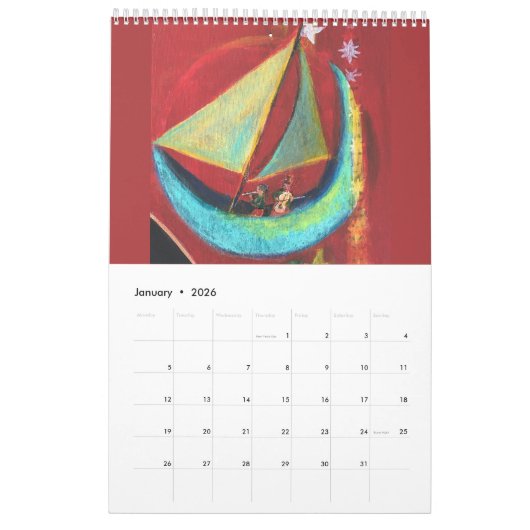 Zeilboten en zeekarakter kalender (Jan 2026)