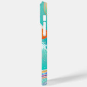Zeilboten en Zeewezens Abstract Strand Kunst Case-Mate iPhone Case (Achterkant / Links)