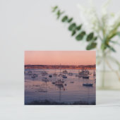 Zeilboten en Zonsondergangen Briefkaart (Staand voorkant)