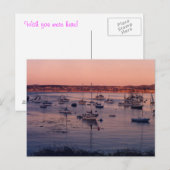 Zeilboten en Zonsondergangen Briefkaart (Voorkant / Achterkant)