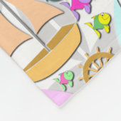 Zeilboten Fleece Deken (Hoek)