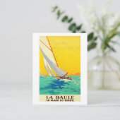 zeilboten Frans Briefkaart (Staand voorkant)