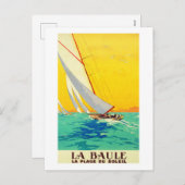 zeilboten Frans Briefkaart (Voorkant / Achterkant)