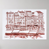 Zeilboten gesleept in de haven | Cassis, Frankrijk Poster (Voorkant)