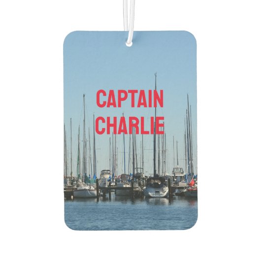 Zeilboten, ik zou liever aan de zeekust varen luchtverfrisser (Achterkant)