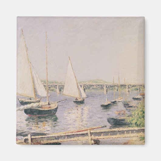 zeilboten in Argenteuil, c.1888 Magneet (Voorkant)