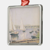 zeilboten in Argenteuil, c.1888 Metalen Ornament (Links)