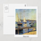 Zeilboten in Argenteuil door Caillebotte Gustave Briefkaart (Voorkant / Achterkant)