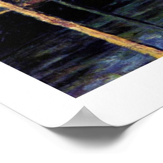 Zeilboten in Argenteuil door Caillebotte Gustave Poster (Hoek)