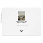 Zeilboten in Argenteuil door Gustave Caillebotte (Achterkant Horizontaal)