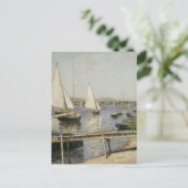 Zeilboten in Argenteuil door Gustave Caillebotte Briefkaart (Staand voorkant)