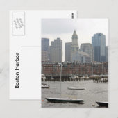 Zeilboten in Boston Harbour Briefkaart (Voorkant / Achterkant)