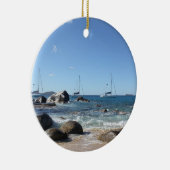 Zeilboten in de Baden, BVI Keramisch Ornament (Rechts)