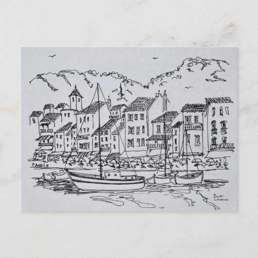 Zeilboten in de haven | Cassis, Frankrijk Briefkaart (Voorkant)