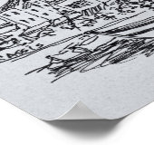 Zeilboten in de haven | Cassis, Frankrijk Poster (Hoek)