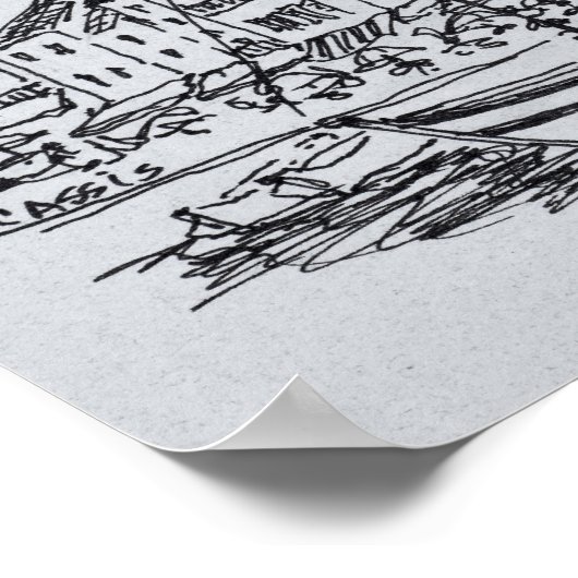 Zeilboten in de haven | Cassis, Frankrijk Poster (Hoek)