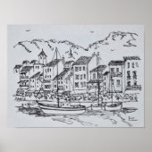 Zeilboten in de haven | Cassis, Frankrijk Poster (Voorkant)