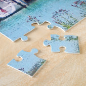 Zeilboten in de haven legpuzzel (Zijkant)