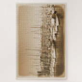 Zeilboten in de haven van Barcelona - 20x30 - 1014 Legpuzzel (Verticaal)