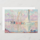 Zeilboten in de haven van Saint-Tropez | Henri Leb (Voorkant / Achterkant)