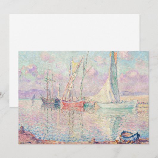 Zeilboten in de haven van Saint-Tropez | Henri Leb (Voorkant / Achterkant)