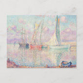 Zeilboten in de haven van Saint-Tropez | Henri Leb Briefkaart (Voorkant)