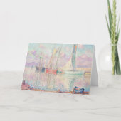 Zeilboten in de haven van Saint-Tropez | Henri Leb Kaart (Voorkant)