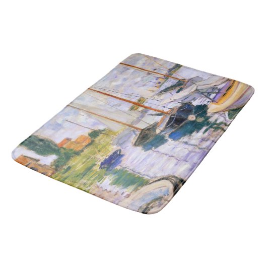 Zeilboten in de Seine bij Petit Claude Monet Badmat (Gekanteld)