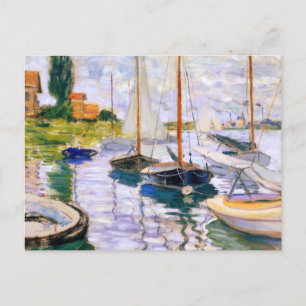 Zeilboten in de Seine bij Petit Claude Monet Briefkaart