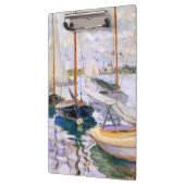 Zeilboten in de Seine bij Petit Claude Monet Klembord (Links)