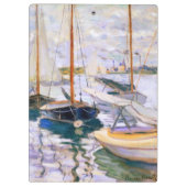 Zeilboten in de Seine bij Petit Claude Monet Klembord (Achterkant)