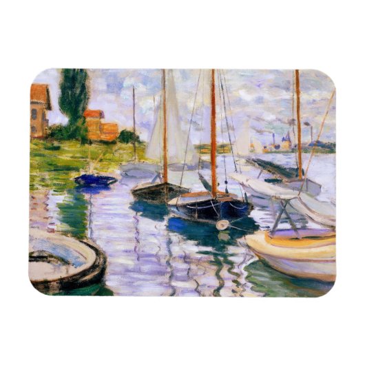Zeilboten in de Seine bij Petit Claude Monet Magneet (Horizontaal)