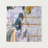 Zeilboten in de Seine bij Petit Claude Monet Wandkleed (Voorkant (horizontaal))