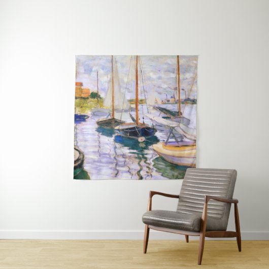 Zeilboten in de Seine bij Petit Claude Monet Wandkleed (In situ)
