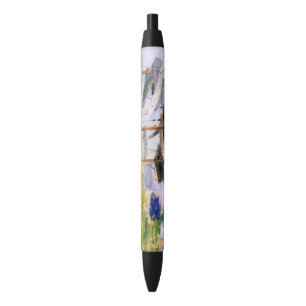 Zeilboten in de Seine bij Petit Claude Monet Zwarte Inkt Pen