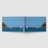 Zeilboten in de witte en blauwe zee gastenboek (Volledig)