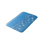 Zeilboten in diep blauw Zee - Regatta Sailships Badmat (Gekanteld)