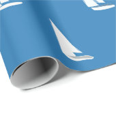 Zeilboten in diep blauw Zee - Regatta Sailships Cadeaupapier (Rol Hoek)