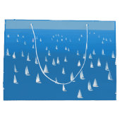 Zeilboten in diep blauw Zee - Regatta Sailships Groot Cadeauzakje (Achterkant)