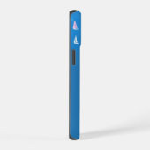 Zeilboten in diep blauw Zee - Regatta Sailships iPhone 15 Case (Rechterkant)