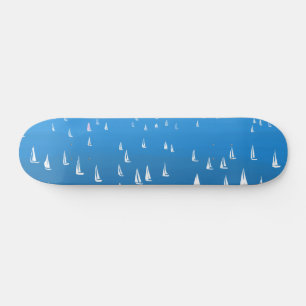 Zeilboten in diep blauw Zee - Regatta Sailships Persoonlijk Skateboard
