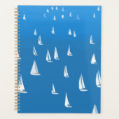 Zeilboten in diep blauw Zee - Regatta Sailships Planner (Voorkant)