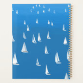 Zeilboten in diep blauw Zee - Regatta Sailships Planner (Achterkant)