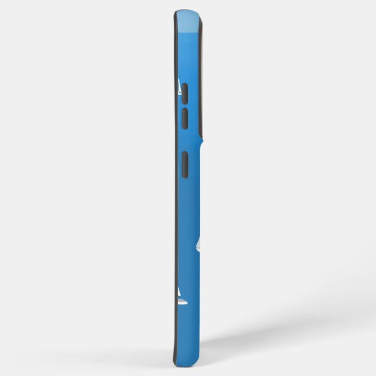 Zeilboten in diep blauw Zee - Regatta Sailships Samsung Galaxy Hoesje (Rechterkant)